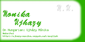 monika ujhazy business card