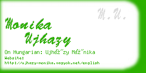 monika ujhazy business card